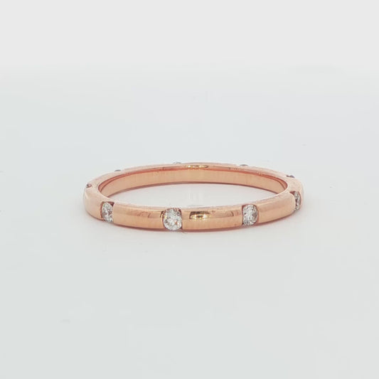 14K  YG DIA ETERNITY BAND 0.25TCW