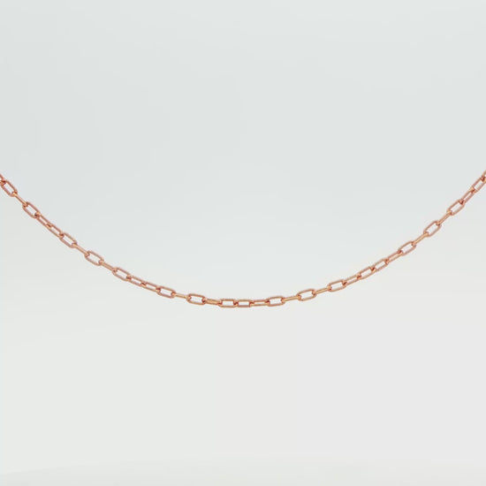 18K ROSE GOLD 2.9G 20\" LINK CHAIN