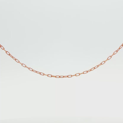 18K ROSE GOLD 2.9G 20\" LINK CHAIN