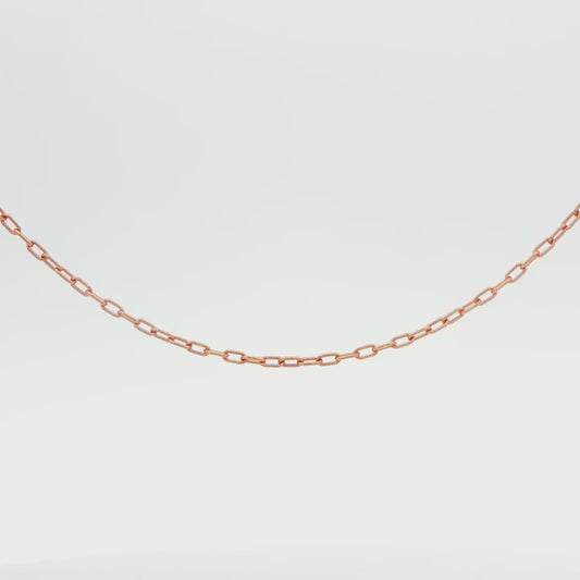 18K ROSE GOLD 2.9G 20\" LINK CHAIN