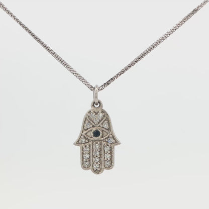 Diamond Hamsa Hand Necklace