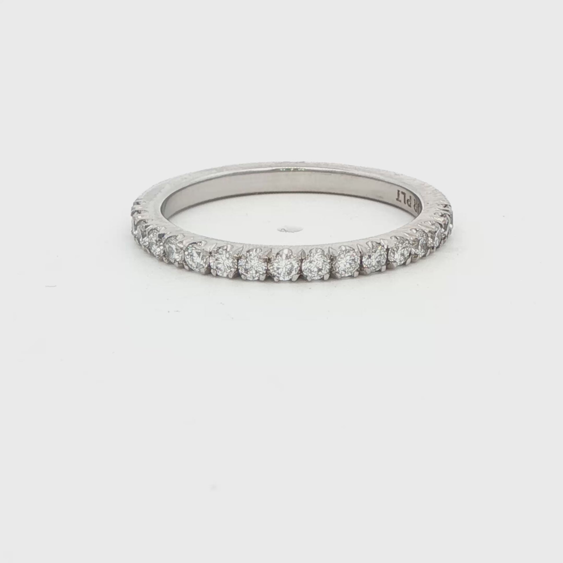 Lab Diamond Platinum Wedding Band