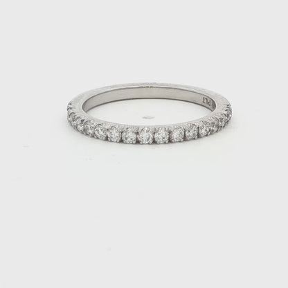 Lab Diamond Platinum Wedding Band