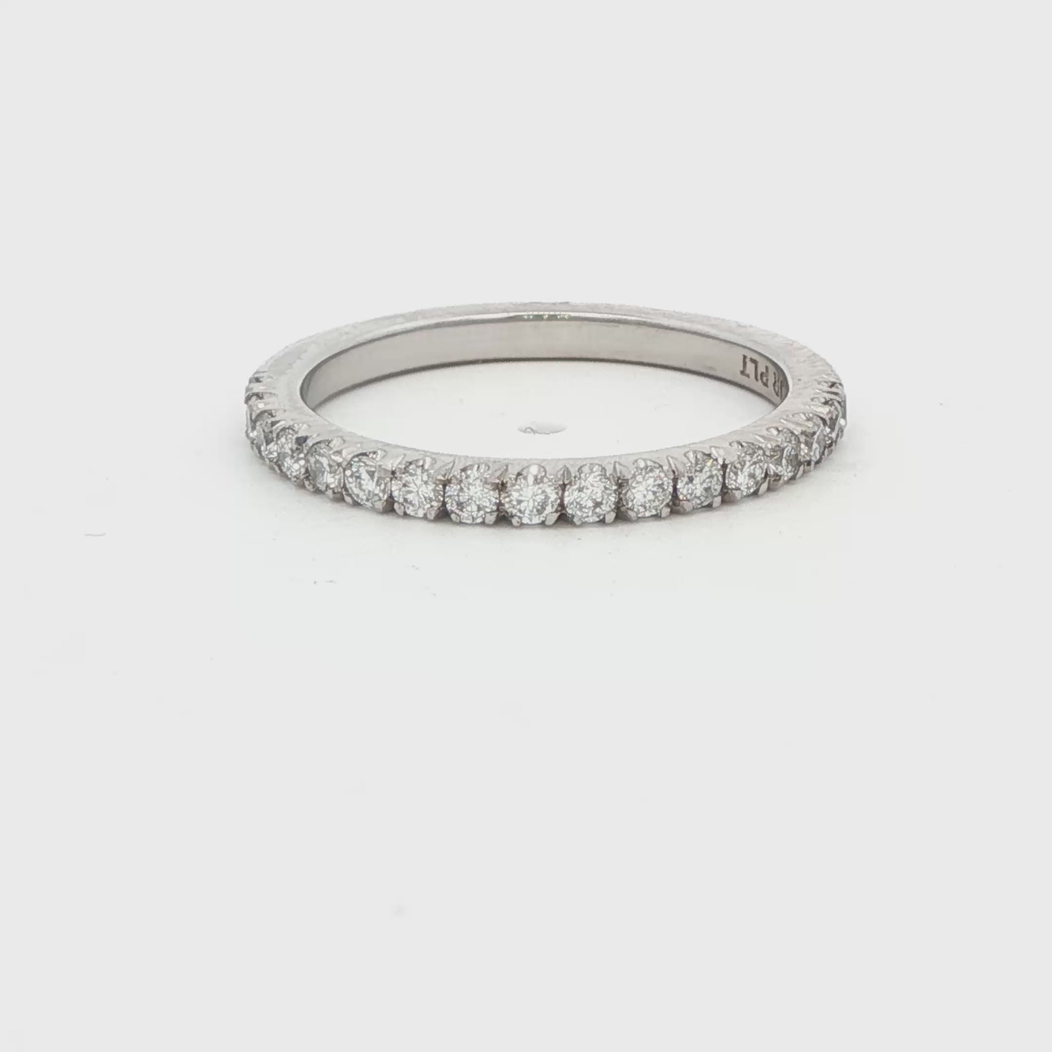 Lab Diamond Platinum Wedding Band
