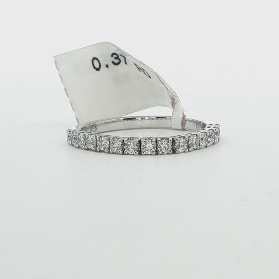 14K WG 0.37 CTW FLEXIBLE PRNG SET DIA BAND