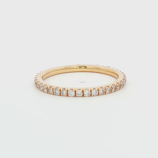 14K YG .63 CTTW DIA ETERNITY BAND FINGER SIZE 7