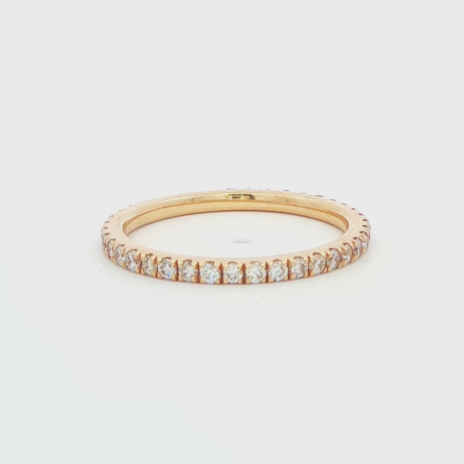 14K YG .63 CTTW DIA ETERNITY BAND FINGER SIZE 7