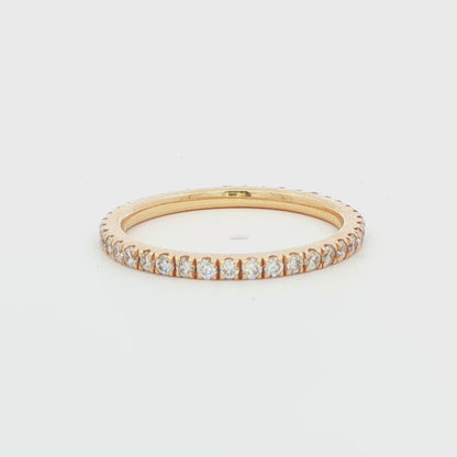 14K YG .63 CTTW DIA ETERNITY BAND FINGER SIZE 7
