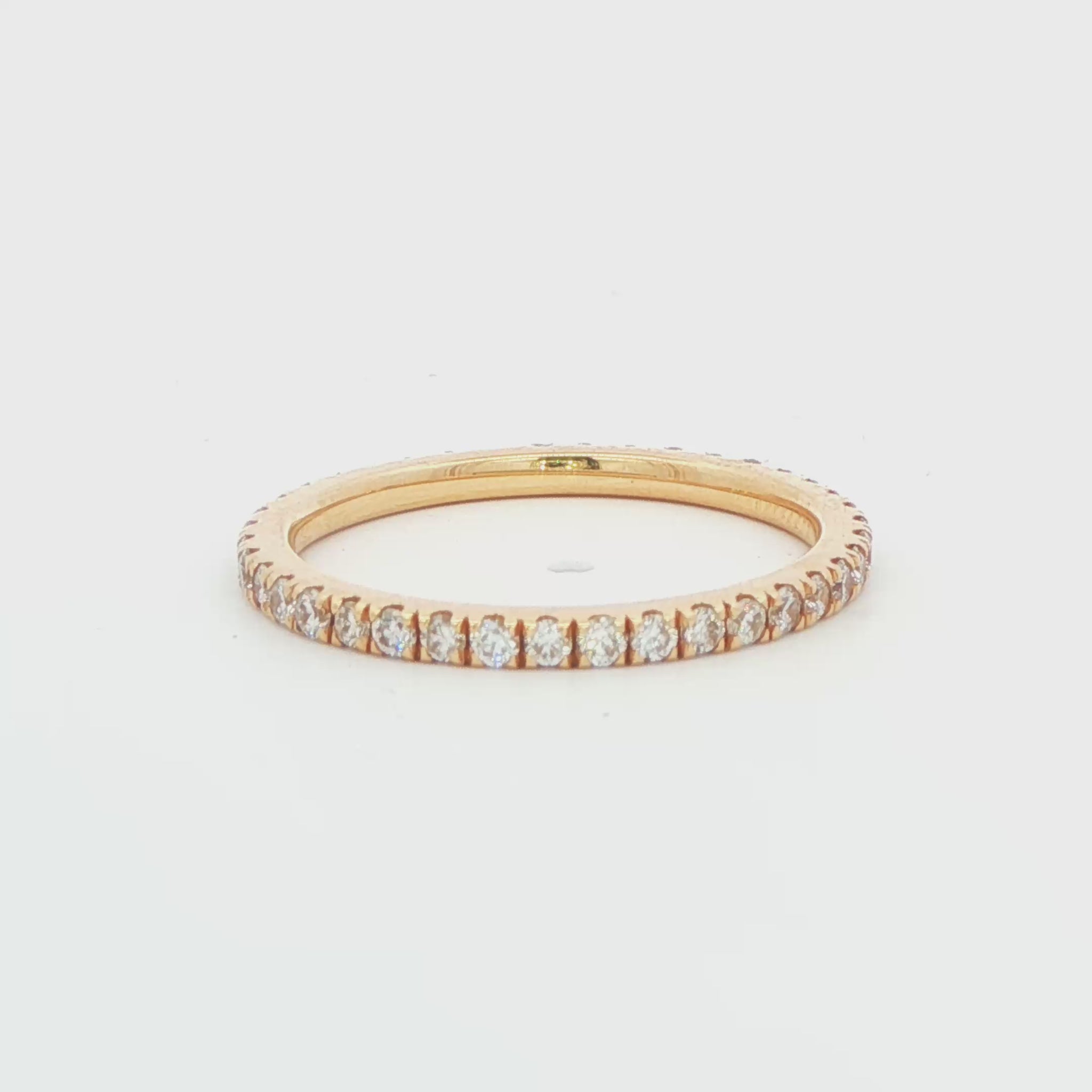 14K YG .63 CTTW DIA ETERNITY BAND FINGER SIZE 7