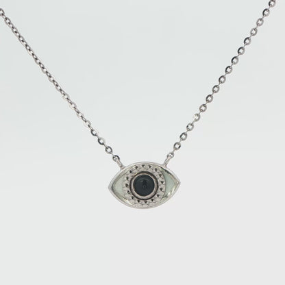 Sapphire and Evil Eye Pendant