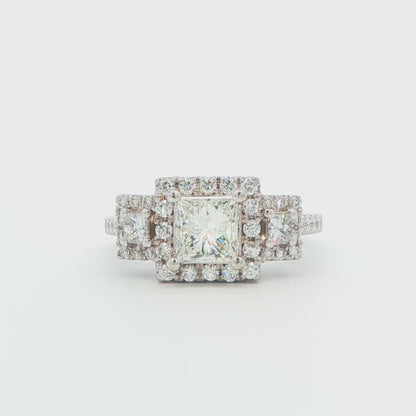 Three-Stone Diamond Engagement Ring