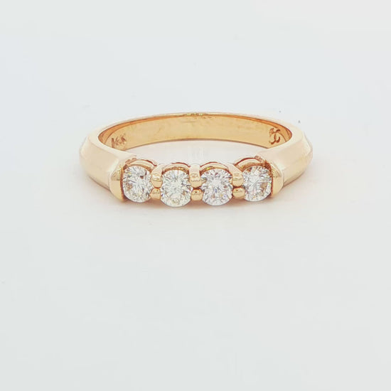 Four-Stone Diamond Wedding Band