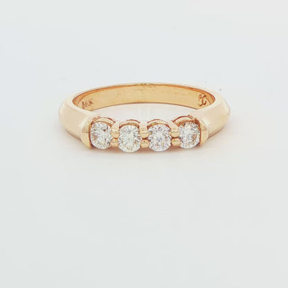 Four-Stone Diamond Wedding Band