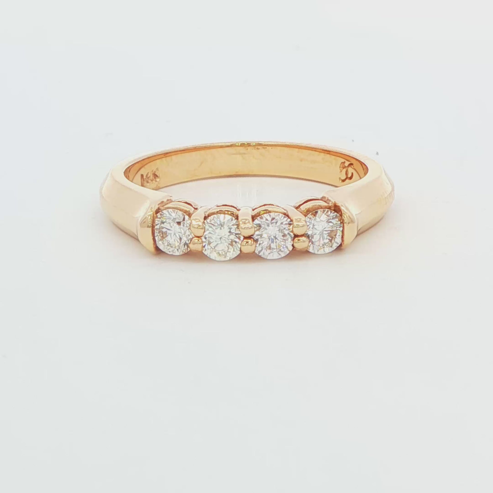 Four-Stone Diamond Wedding Band