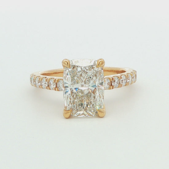Radiant Lab-Grown Diamond Engagement Ring