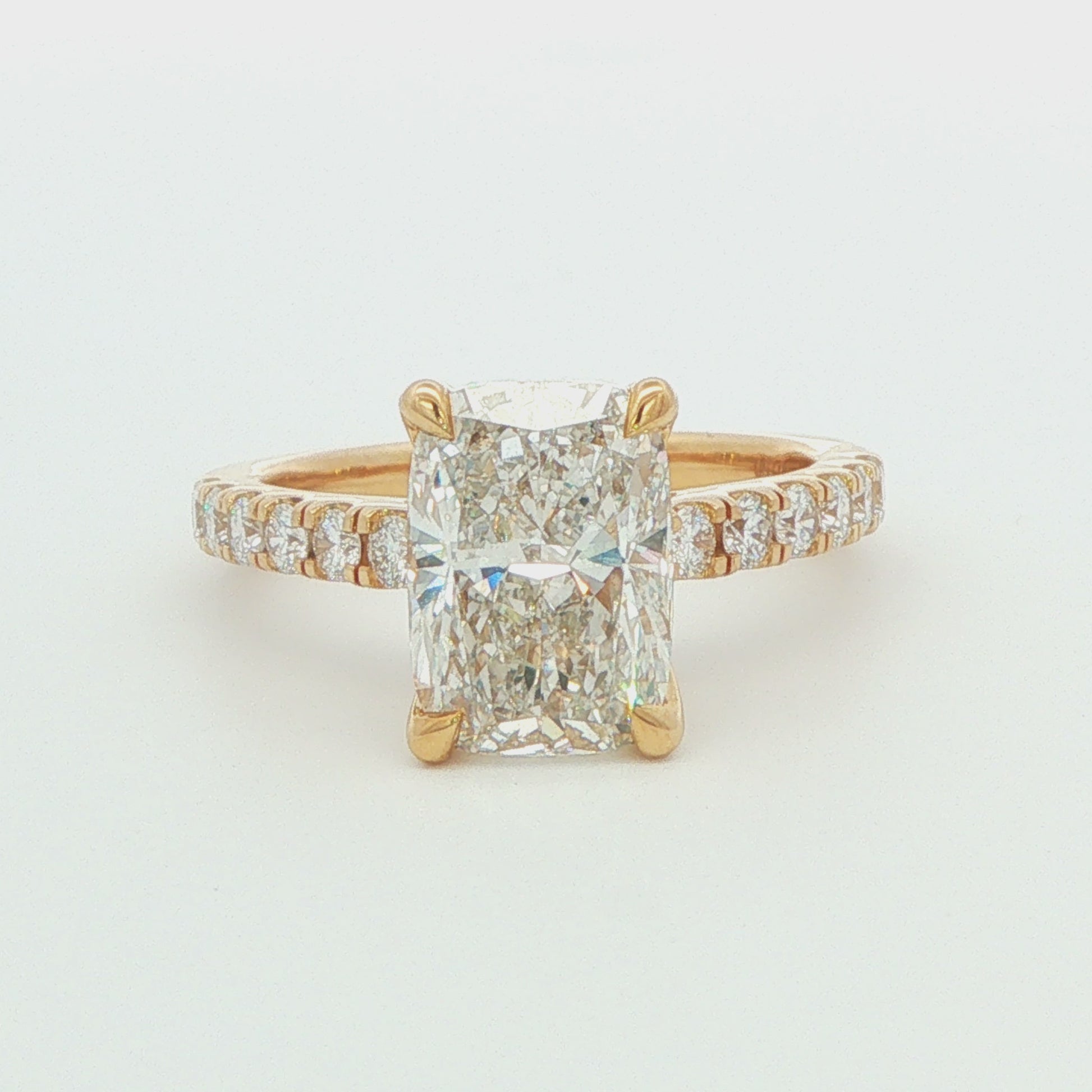 Radiant Lab-Grown Diamond Engagement Ring