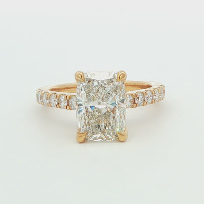 Radiant Lab-Grown Diamond Engagement Ring