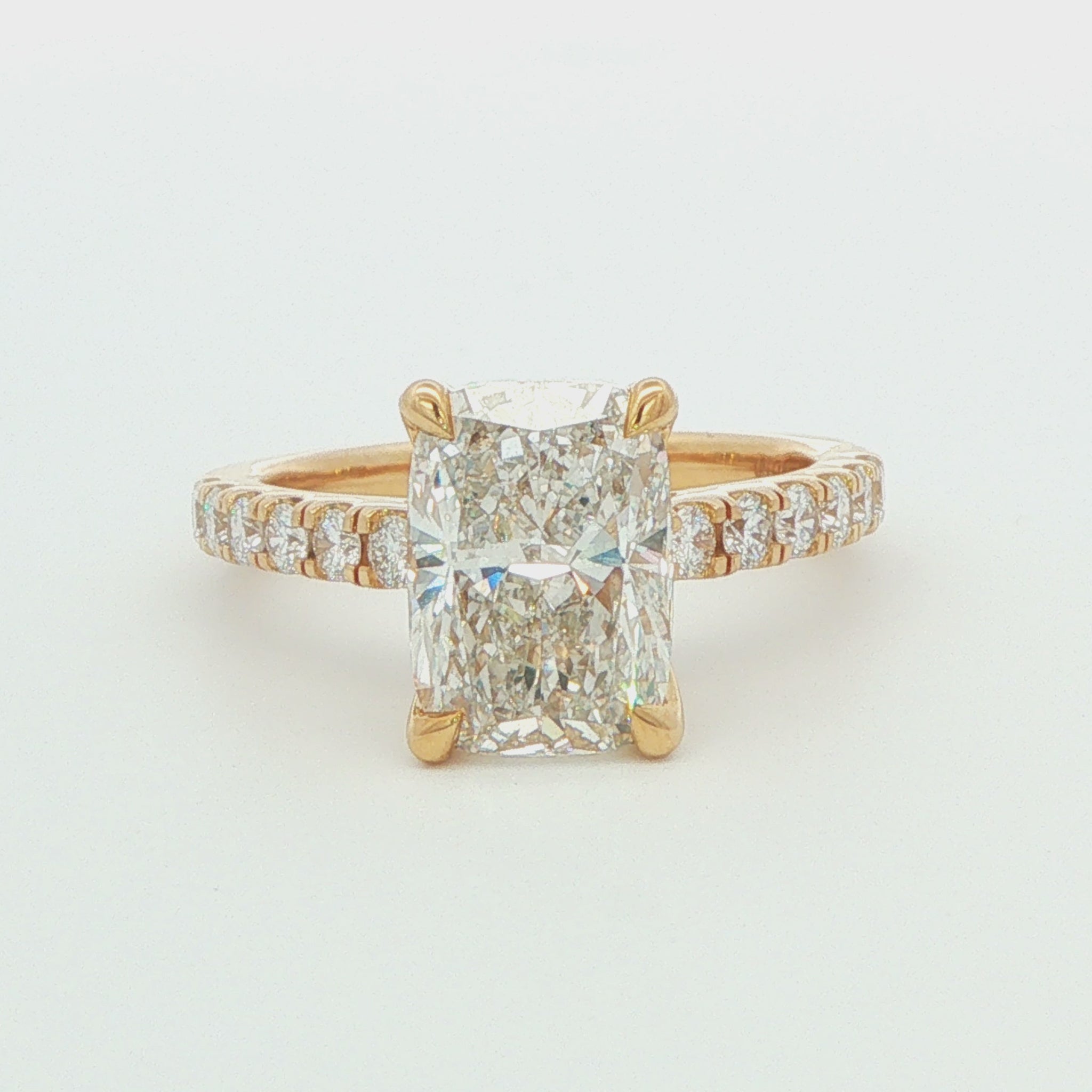 Radiant Lab-Grown Diamond Engagement Ring
