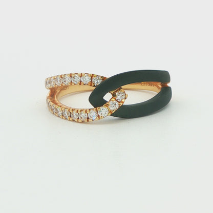 1/3 CT TW. Interlocking Lab Diamond Fashion Ring