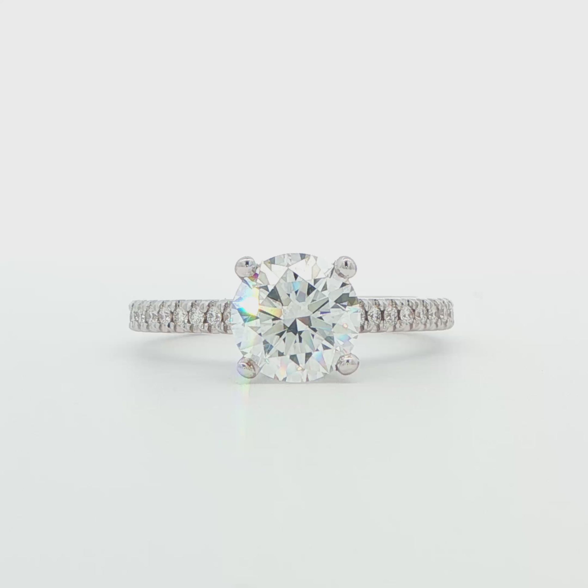 Lab-Grown Diamond Hidden Halo Engagement Ring