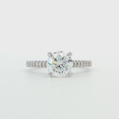 Lab-Grown Diamond Hidden Halo Engagement Ring