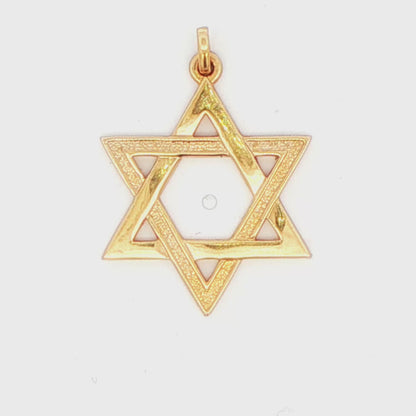 14K YG STAR OF DAVID PEND 2.8G
