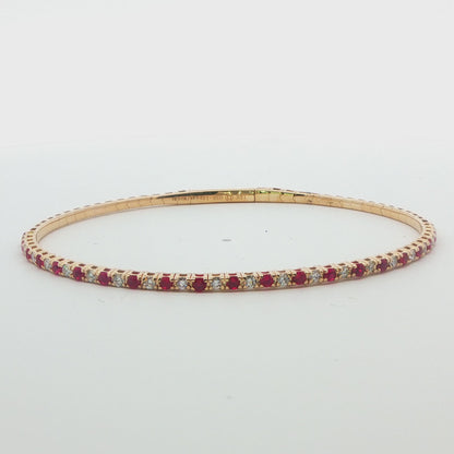Ruby and Diamond Bangle