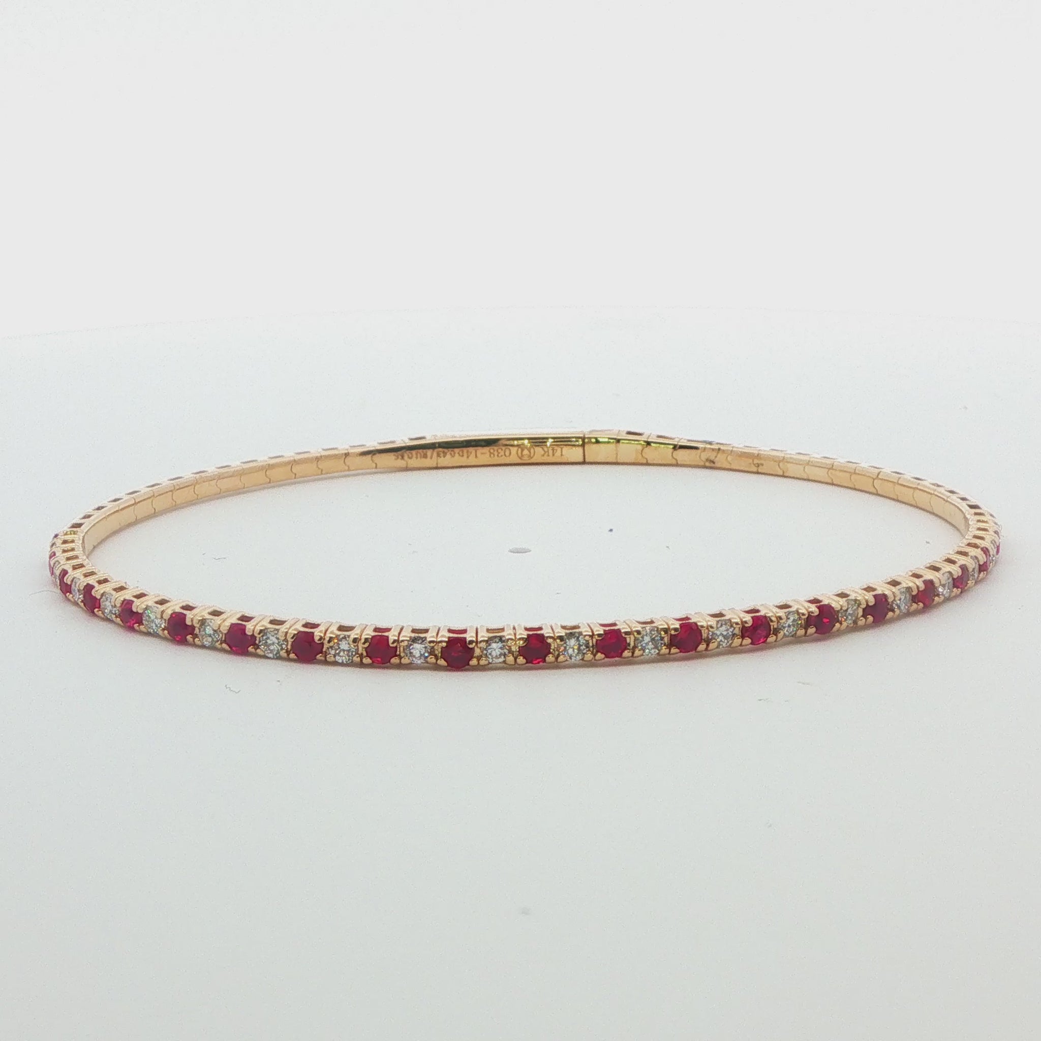 Ruby and Diamond Bangle