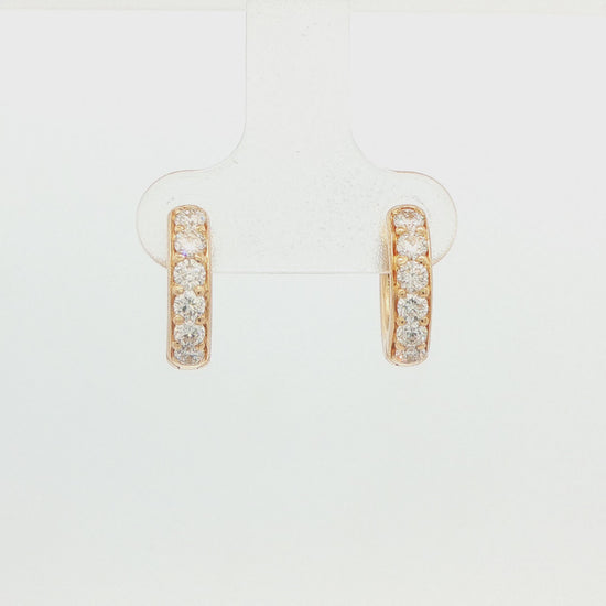 Lab-Grown Diamond Huggie Earrings