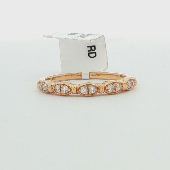 14K Yellow Gold Diamond Band