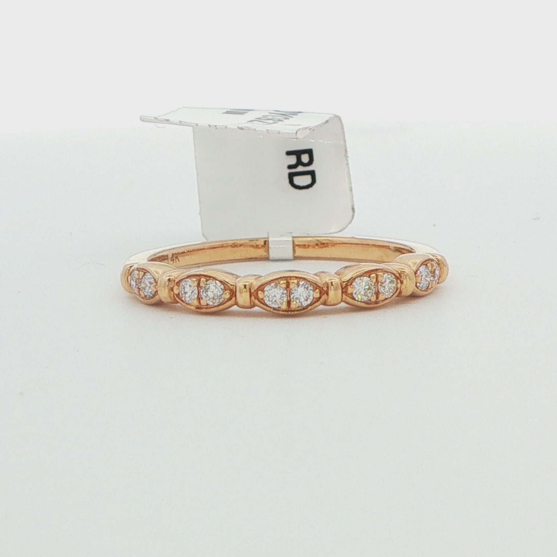 14K Yellow Gold Diamond Band
