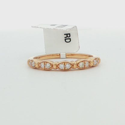 14K Yellow Gold Diamond Band