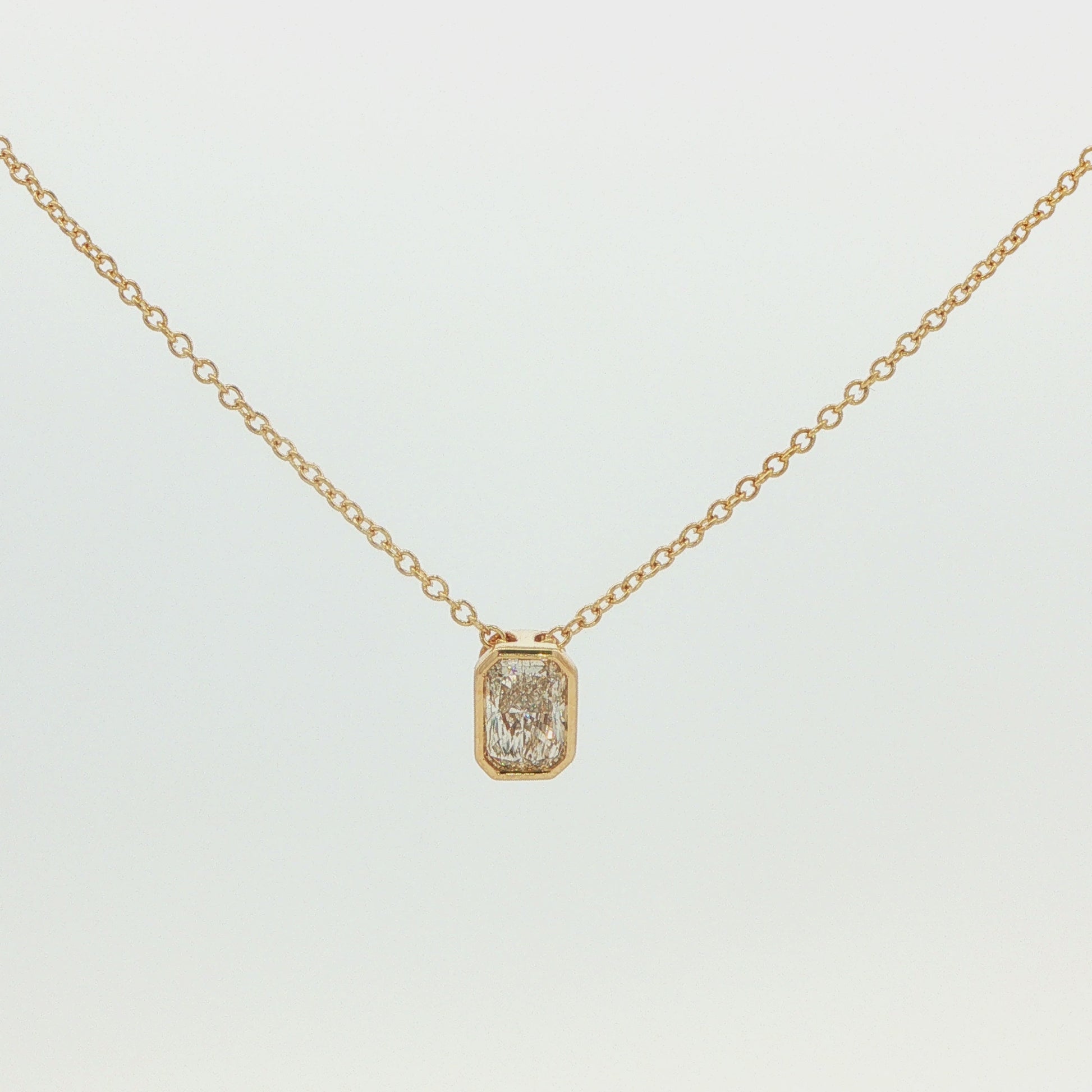 0.50 CT Lab-Grown Diamond Solitaire Pendant Necklace