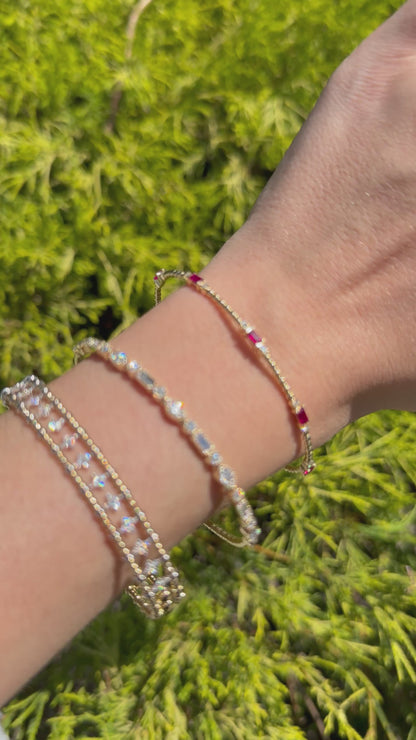 Alternating Shape Diamond Bracelet