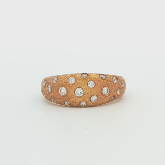 Diamond Scatter Flush Set Fashion Ring