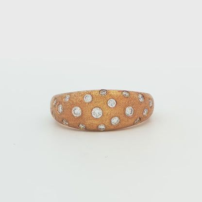 Diamond Scatter Flush Set Fashion Ring