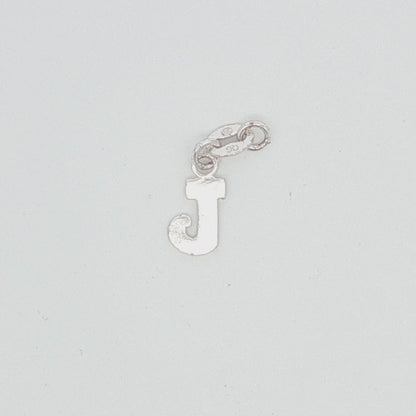 Sterling Silver Initial J Charm