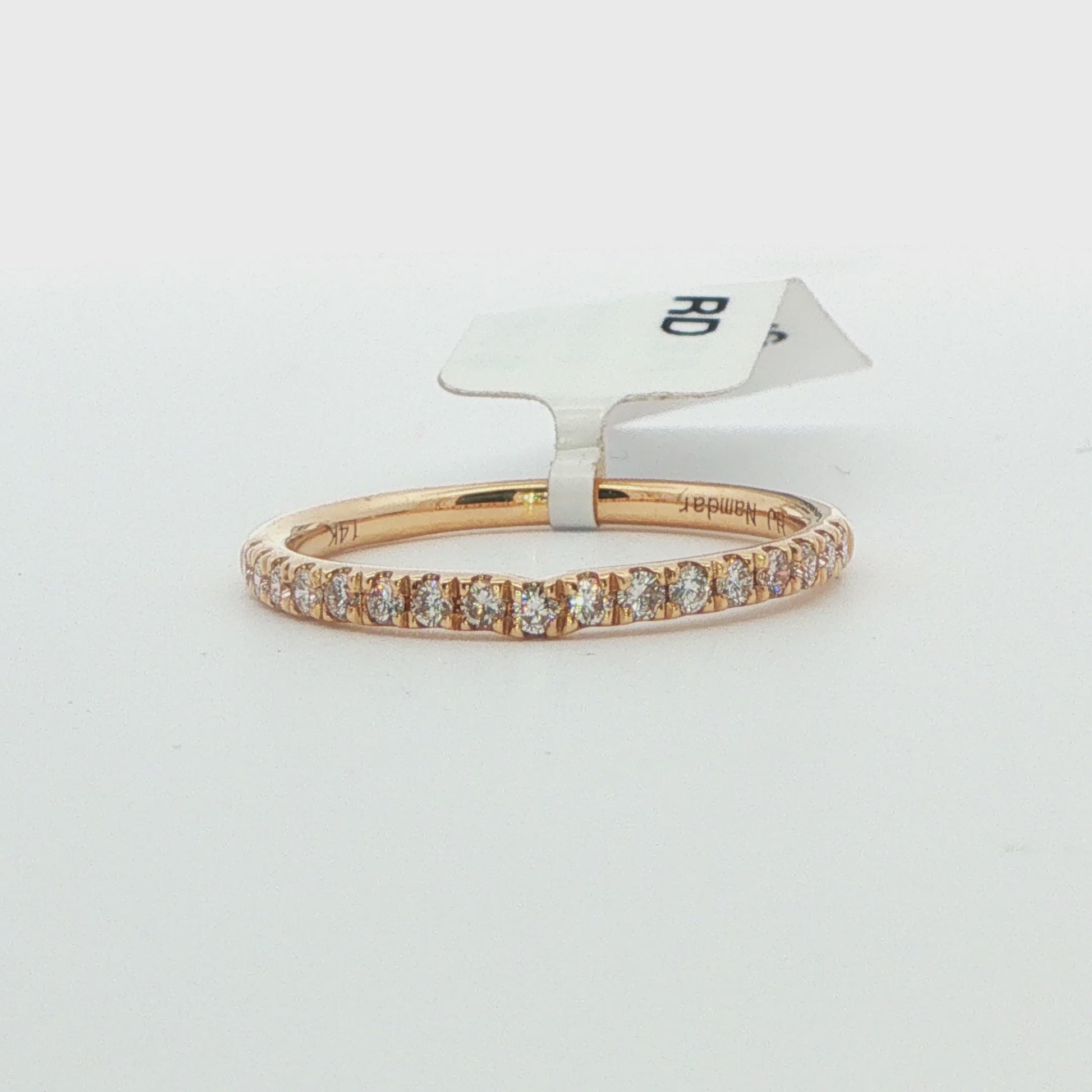 14K Yellow Gold Diamond Anniversary Band