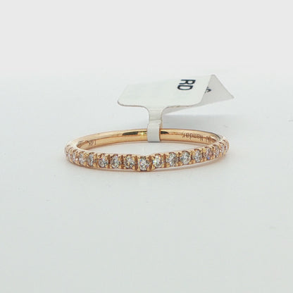 14K Yellow Gold Diamond Anniversary Band