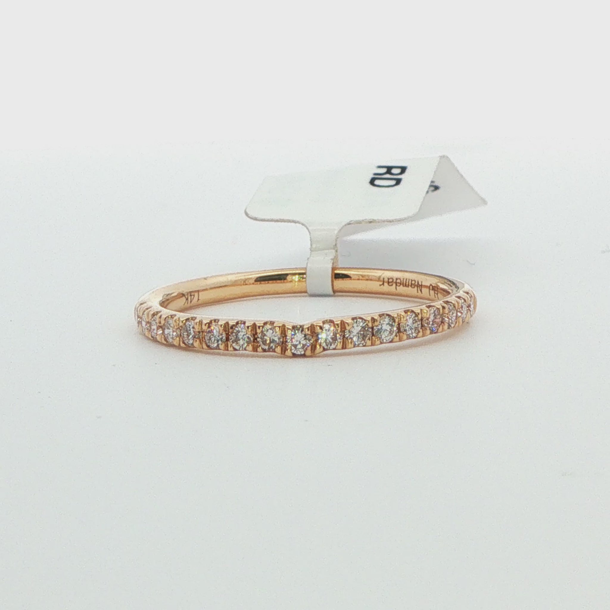 14K Yellow Gold Diamond Anniversary Band