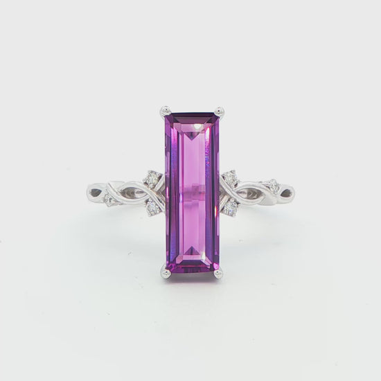 Amethyst and Diamond Fashion Ring