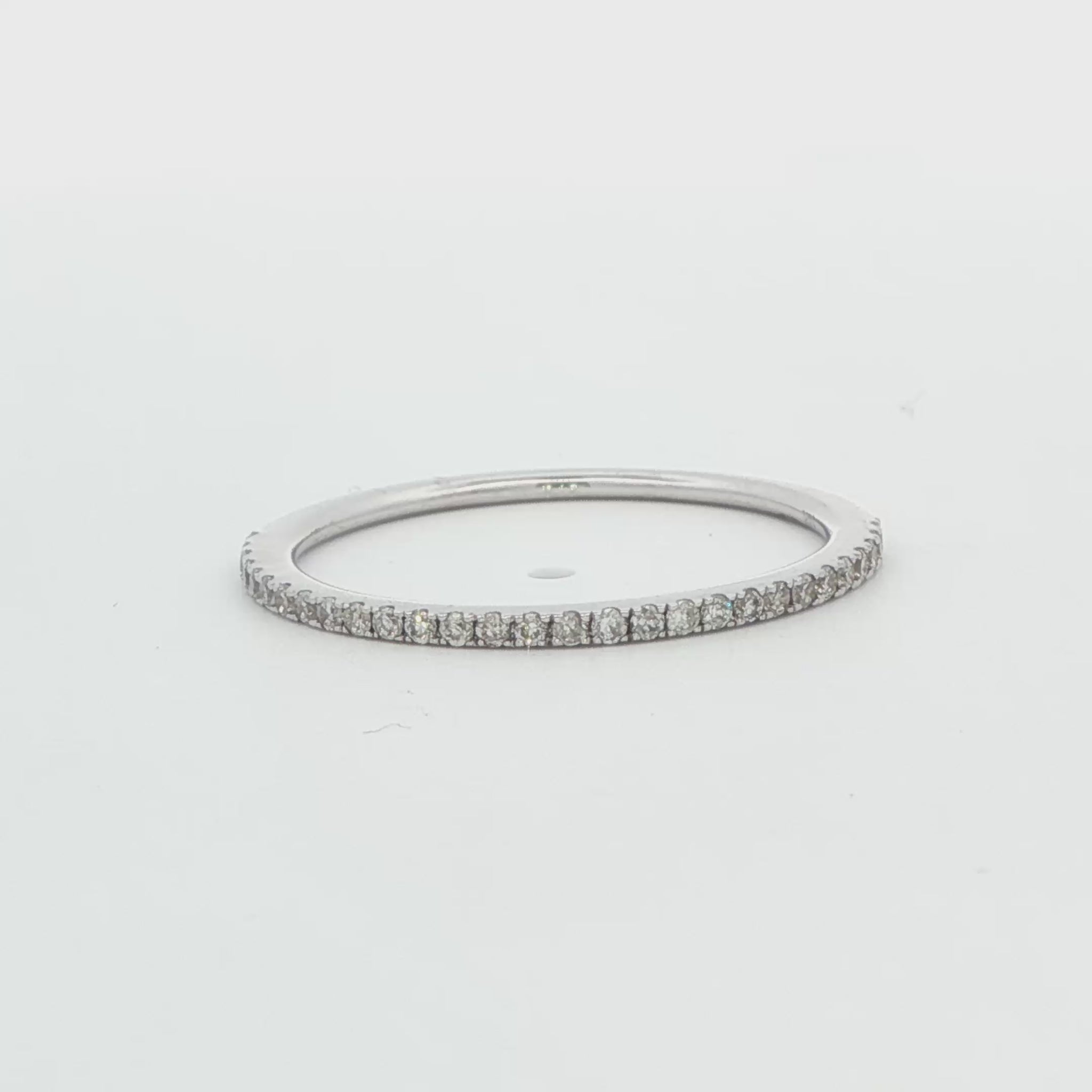14K WG WHITE DIA BAND .33 CTTW 2