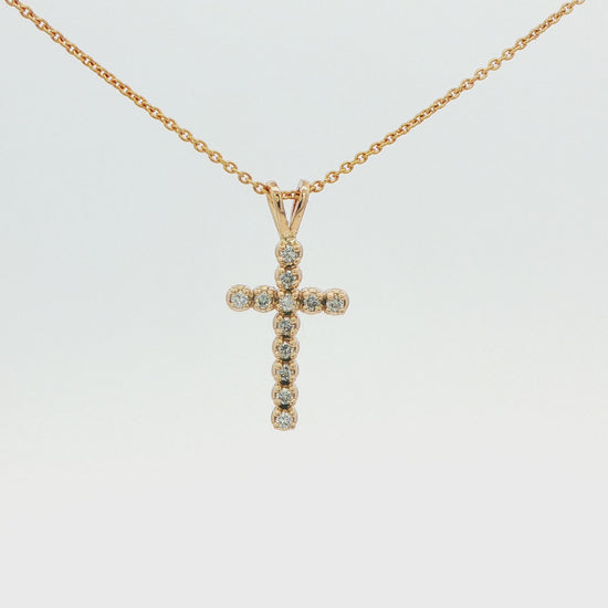 Diamond Cross Pendant Necklace
