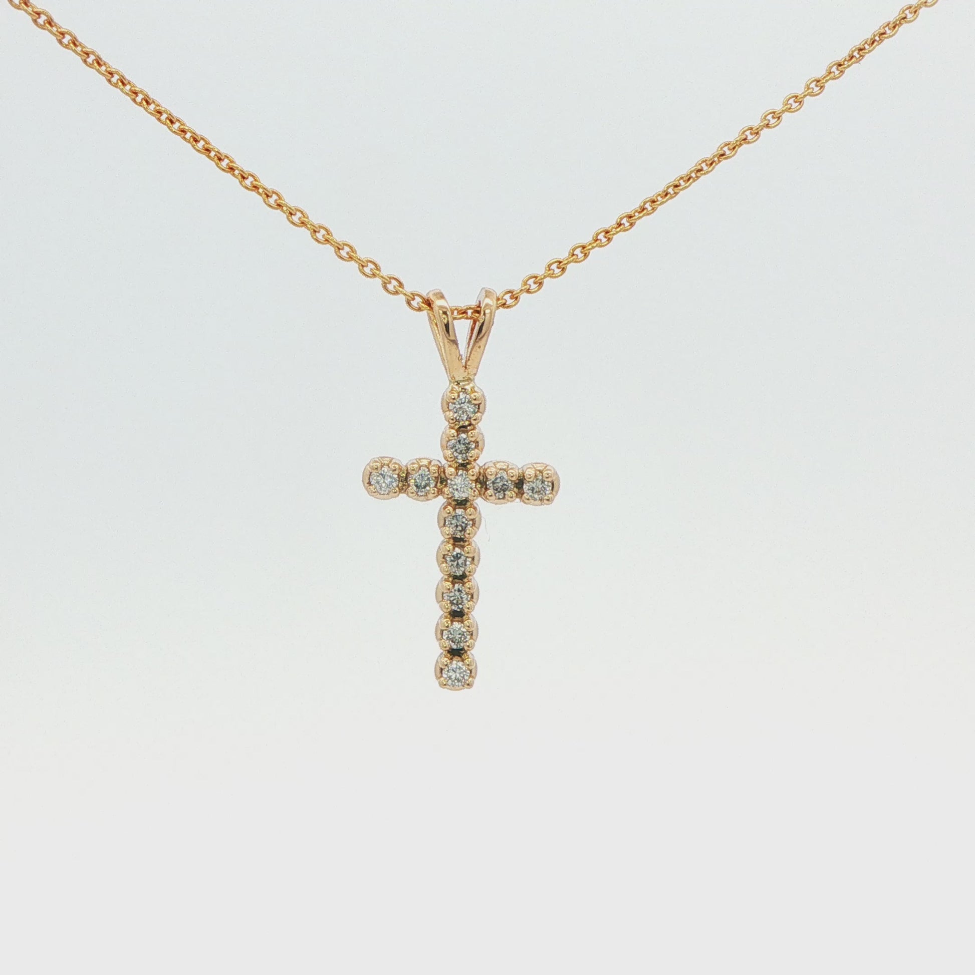 Diamond Cross Pendant Necklace