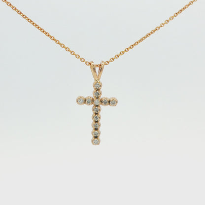 Diamond Cross Pendant Necklace