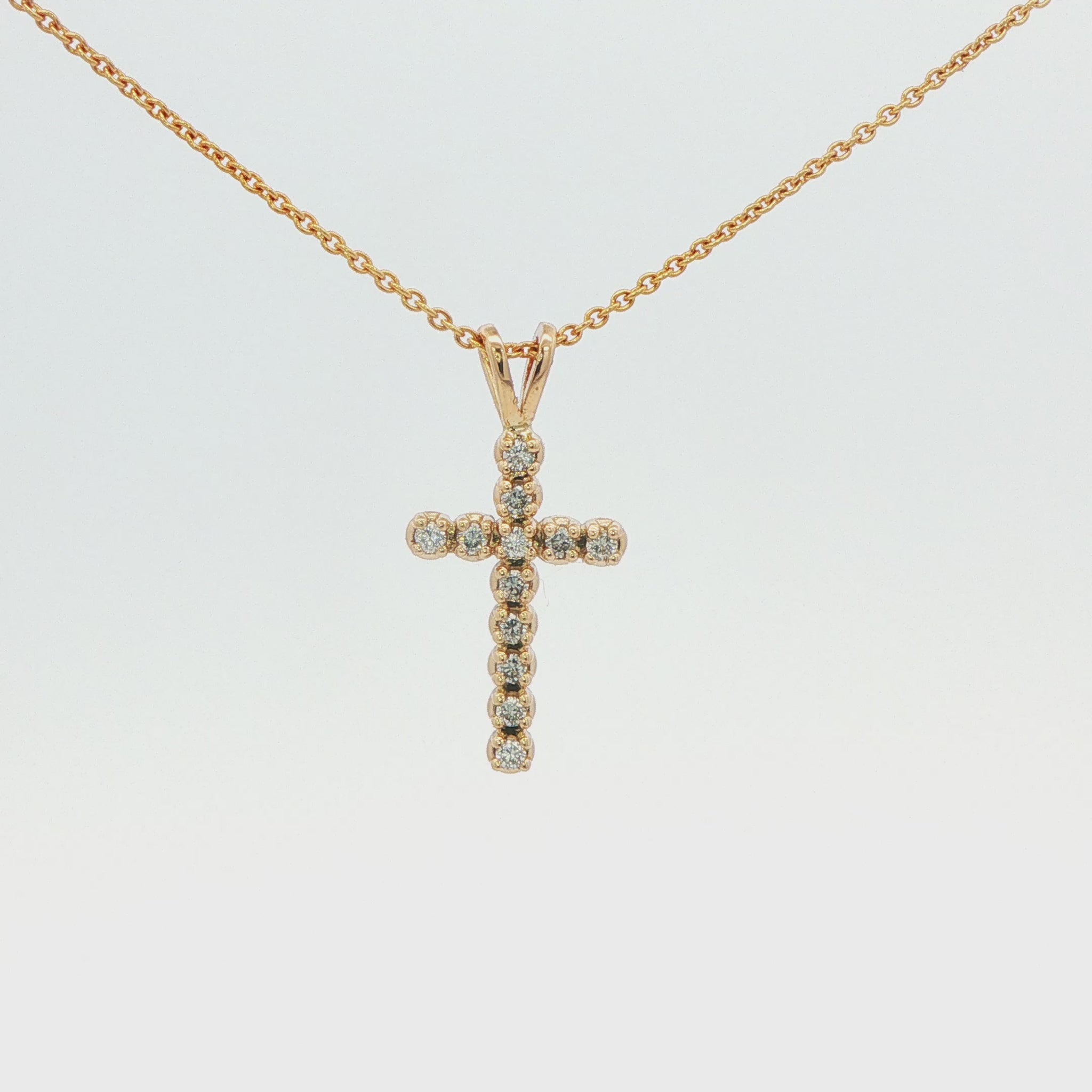 Diamond Cross Pendant Necklace