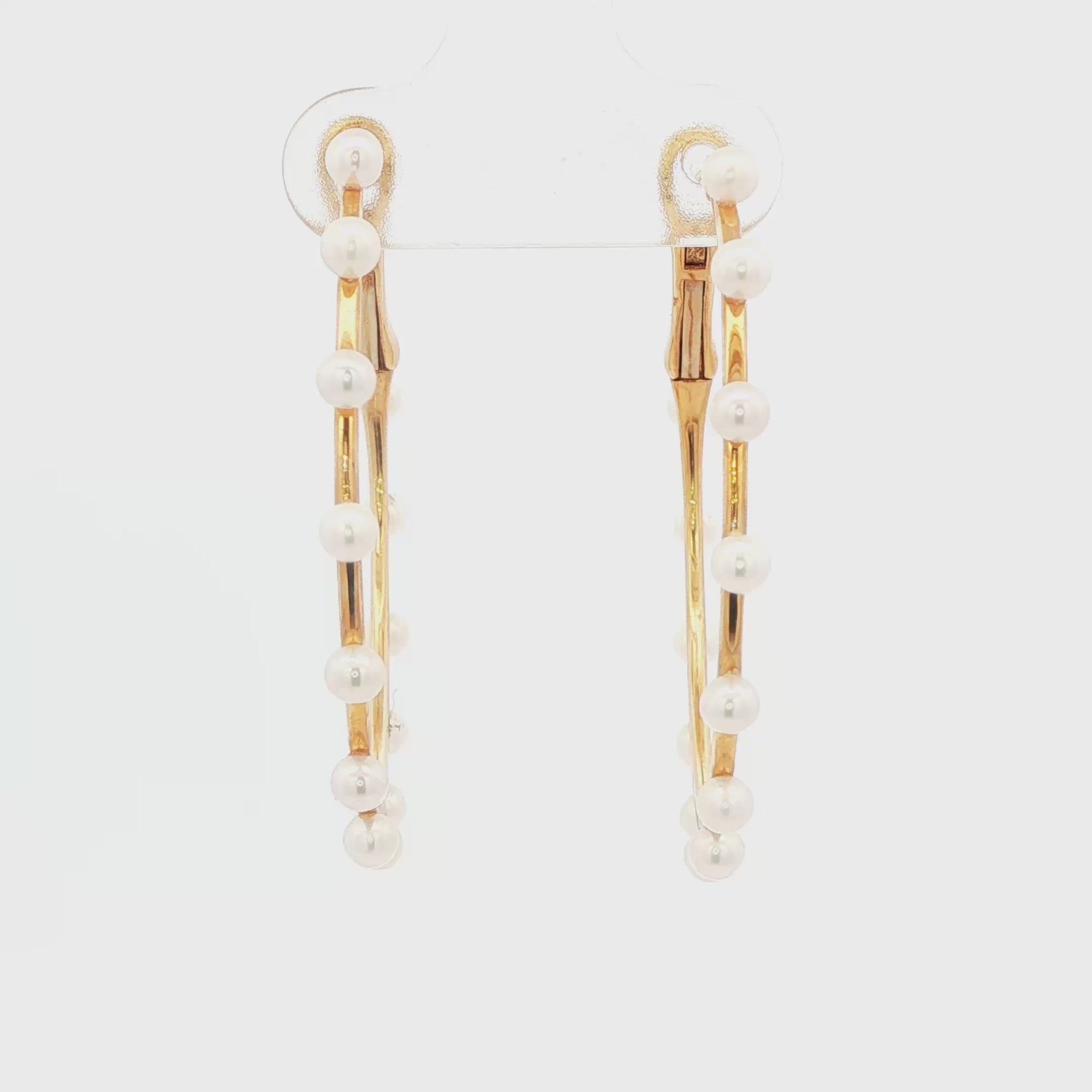 Pearl Hoop Earrings