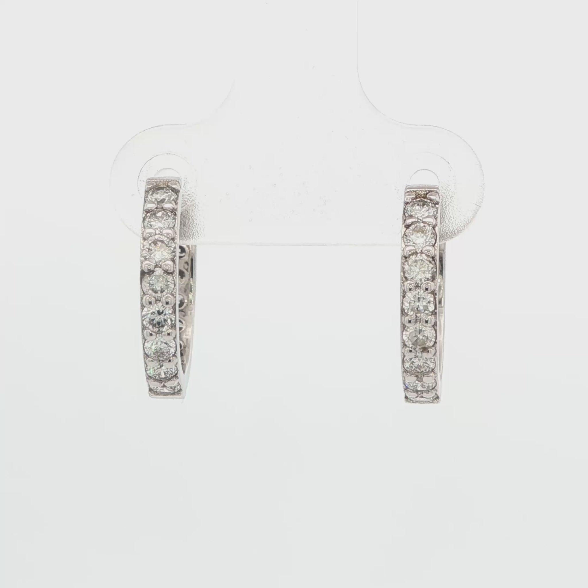 Lab-Grown Diamond Hoop Earrings