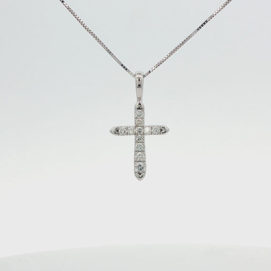Diamond Cross Pendant Necklace
