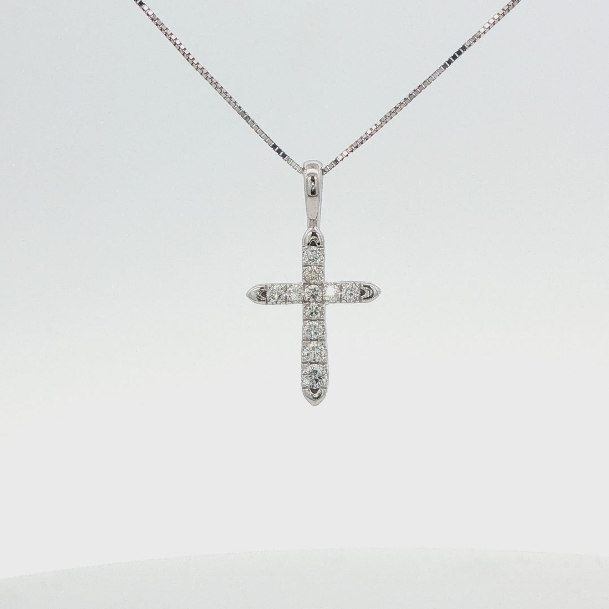 Diamond Cross Pendant Necklace